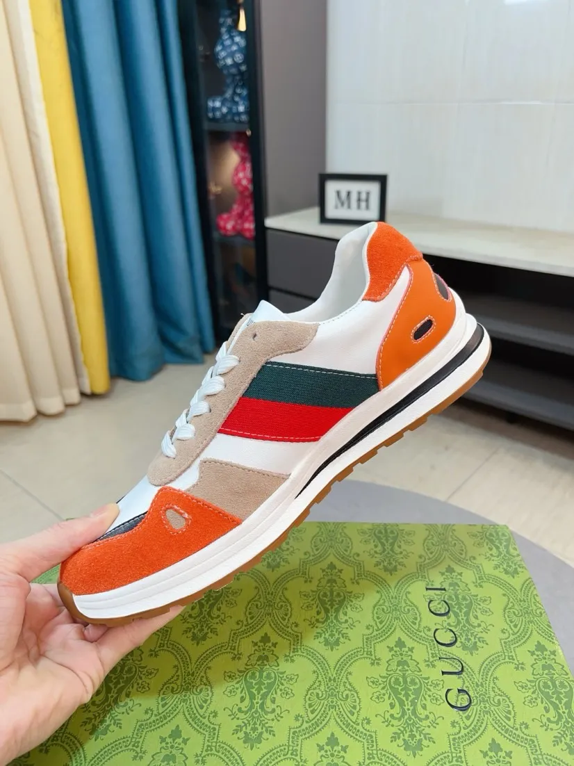 Men's shoes 💰420🌸🌸[GUCCI] Gucci's new spring and summer slip-on loafers with cartoon characters, Fendi F's low-cut trendy men's shoes, 😈The upper is made of Italian 🇮🇹 imported sheep suede with Lafayette embroidered leather, full pigskin lining, original rubber non-slip outsole! The style is high-profile and elegant, and the upper is versatile and fashionable. 🇱🇾🇱🇾A large number of ready-made and reposted pictures will be sold! 38-44,